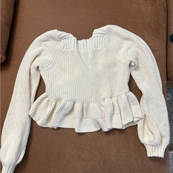 Cleobella Women's Loura Sweater Knit Stretch Cream Size S NWT - Picture 12 of 13